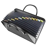 C-Line Expanding File with Handles, Letter Size, Black (48211) (Office Product)