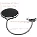 Neewer Desktop Microphone Suspension Boom Scissor Arm Stand with Microphone Clip Holder, Table Mounting Clamp and Pop Filter Windscreen Mask Shield Kit for Studio Broadcasting, Singing, Recording(Red)