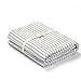 PURE ERA Cotton Jersey Knit Duvet Cover Set 1 Comforter Cover and 2 Pillow Shams Soft Comfortable White and Black Stripes Queen Size
