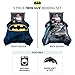 Franco Kids Bedding Comforter with Sheets and Cuddle Pillow Bedroom Set, 5 Piece Twin Size, Batman