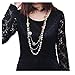 Axiba New Pearl Rose Sheet Womens Vintage Fashion Long Necklace Flower Chain