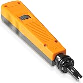 AOHIEDI 110 Punch Down Tool for Cat5 Cat6 RJ45 Network Cable | Smooth-Cutting and Durable Ethernet Punch Down Tool for Network Wire and Keystone Jack Terminations