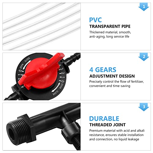 Yardwe 3/4 Inch Fertilizer Injector for Drip Irrigation Venturi