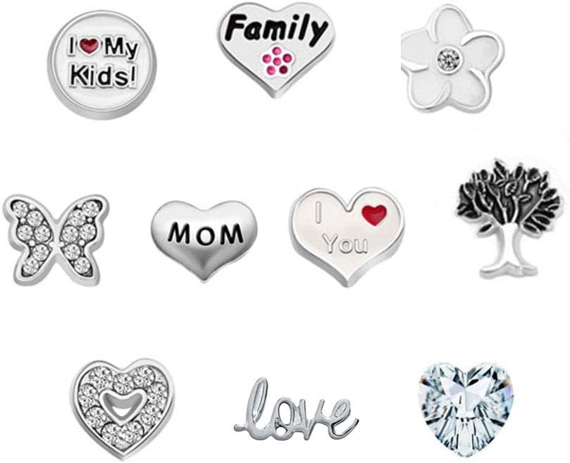 Family Charms Mom Charms Love Floating Charms for Glass Living Memory Lockets Necklace