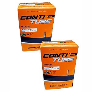 Continental 2 x MTB 29 Mountain Bike inner tube Schrader Valve 1.75 to 2.5