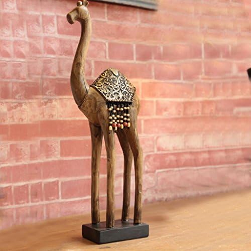 CHENGYI Retro Creative Camel Sculpture Resin Crafts Ornaments Bedroom Living Room Home Decor Office Desktop Ornaments (Size : 15 * 6.5 * 41cm)