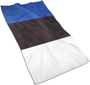 N/A Bandera de Estonia Toalla de baño suave para ducha, toalla de mano