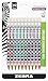 Zebra Pen Cadoozles Mechanical Pencil, 0.9mm Point Size, Standard HB Lead, Assorted Grevy's Zebra Barrel Patterns, 10-Count