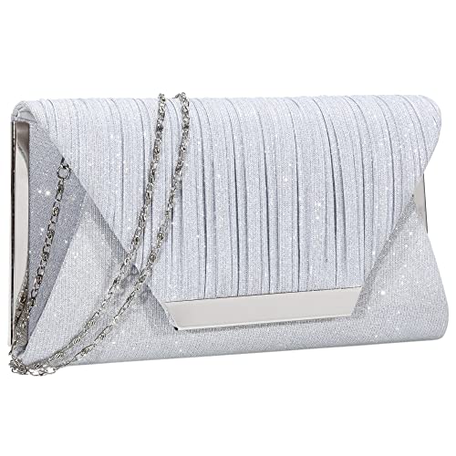 AO ALI VICTORY Glitter Clutch Purses for Women Evening Bags and