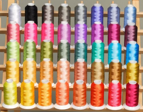 New ThreadNanny 40 (1100 yds) of Polyester Embroidery Thread Cones - Frosty colors