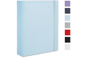 Cherrich Small Photo Album 5x7 52 Pockets Leather Cover Picture Book Holds 5x7 Photos for Wedding, Baby, Family, Graduation