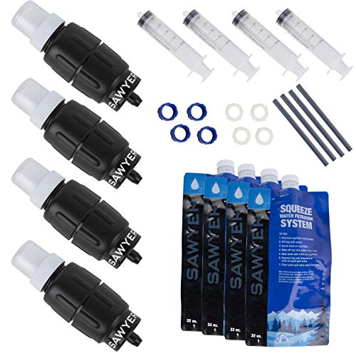 Sawyer Products SP21294 Micro Squeeze Water Filtration System, 4 Pack
