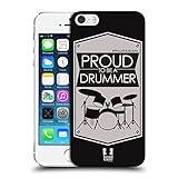 Head Case Designs Drummer Proud Musicians Hard Back Case for Apple iPhone 5 / 5s / SE