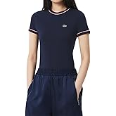 Lacoste Womens Contrast Accent Jersey T-Shirt