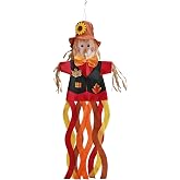 THQZLH Scarecrow Windsock Fun and Festive Outside Decorations for Your Yard