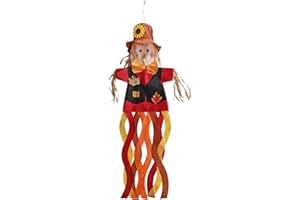 THQZLH Scarecrow Windsock - Fun and Festive Outside Decorations for Your Yard
