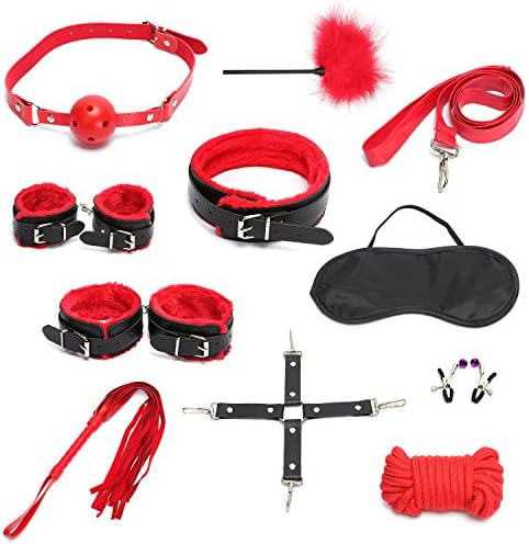 Catata 10PCS Cosplay Emo Gothic Costume Set(Black)