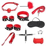 Catata 10PCS Cosplay Emo Gothic Costume Set(Black)