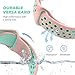 Hagibis Fitbit Versa Bands Sport Silicone Replacement Breathable Strap Bands for New Fitbit Versa Smart Fitness Watch（Pink&Teal）