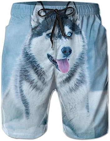 GQOP Husky Men's Swim Trunks Board Short Beach Shorts