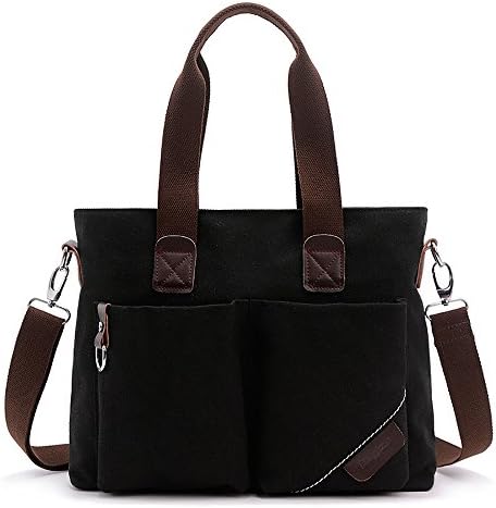 Muchengbao is a black, blue and brown fashion slanted, portable, single-shoulder business College and Office bag (black)
