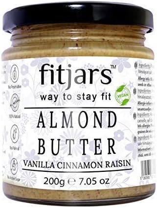 FITJARS Almond Butter with Vanilla Cinnamon Raisins 200 G