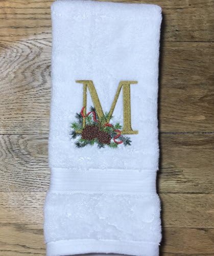 Christmas Hand Towel - Monogrammed Hand Towel - Personalized Hand Towels - Initial Towels - Guest Towel - Custom Hand Towel - Hostess Gift