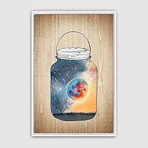 Framed Canvas Wall Art Bottle and Bulb Canvas Prints Home Artwork Decoration for Living Room,Bedroom - 16x24 inches