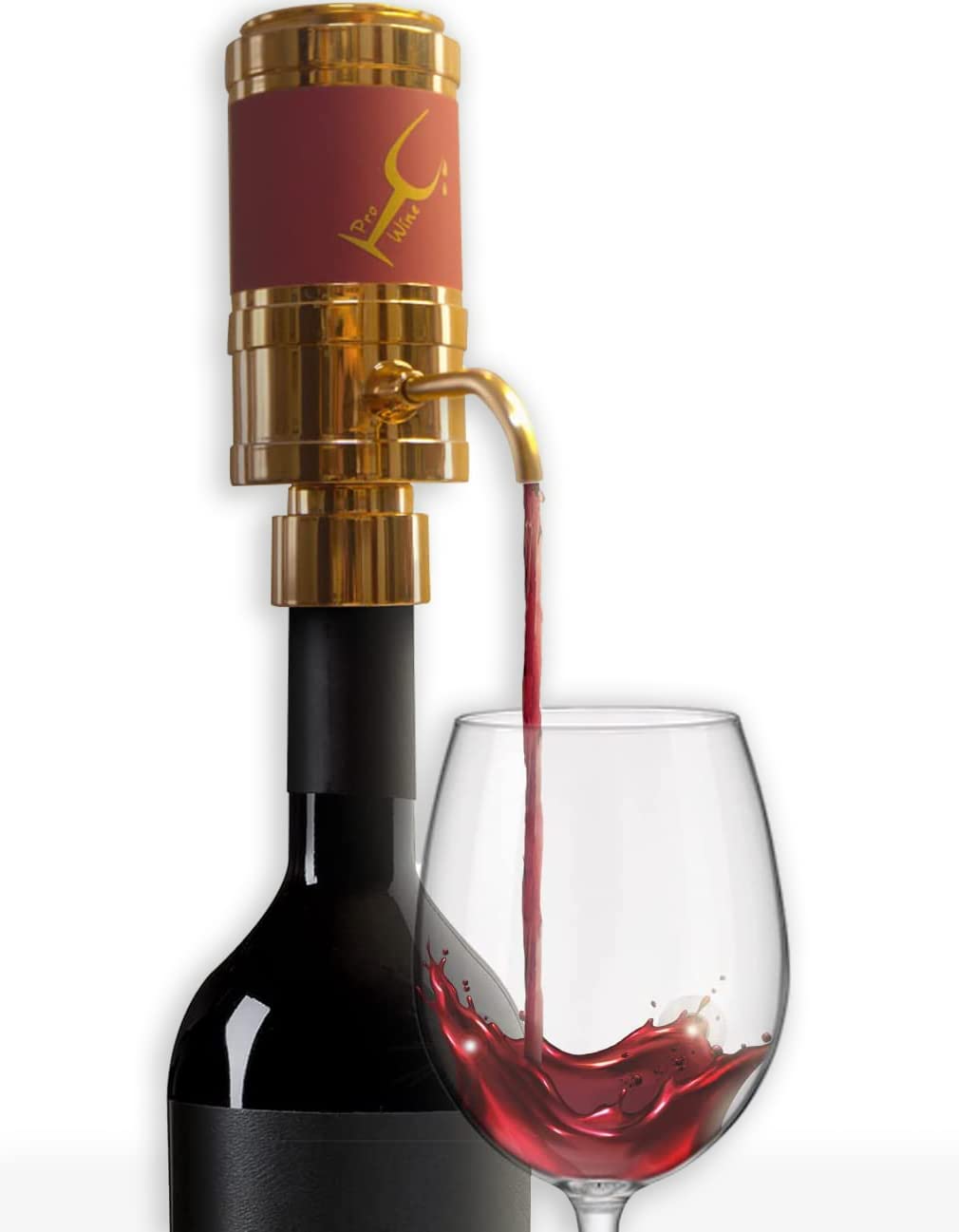Electric Wine Pourer, Pro Wine Accessories 5 in 1, Pourer Decanter Oxygenator Conservative Aerator - Premium Aeration Pourer and Spout for Decanter- Minimal Design, 2 Tubes