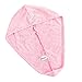SOFTOWN Microfiber Hair Drying Towel Super Absorbent head hat for Women with Long Hair, Pink, 1 Pack, 11 x 28 inch