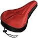 Zacro Bike Seat Cushion - Padded Gel Bike Seat Cover for Men & Womens Comfort, Compatible with Peloton, Stationary Exercise or Cruiser Bicycle Seats, 11 x 7 inches
