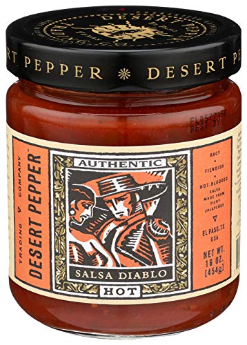Desert Pepper Trading Company, Salsa Diablo, Hot, 16-Ounce