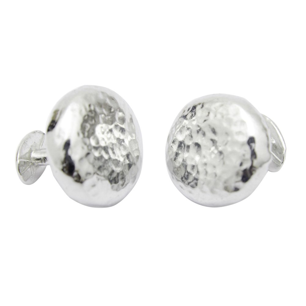 Tin round cufflinks