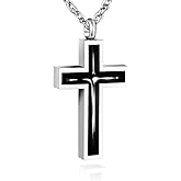 SOITIS Personalized Cylinder Cremation Jewelry for Ashes Custom Urn Necklace for Ashes Stainless Steel Memorial Urn Pendant Necklace