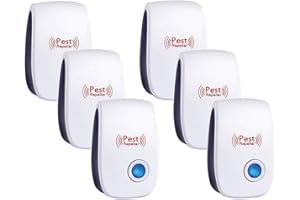 Fire Tracks Limited Ultrasonic Pest Repeller 6 Pack – Electronic Repellent for Control Rodent Indoor, Indoor Repellent, Plug-in, Mosquito, Insect, Mice, Spider, Bug, Ant, Cockroach