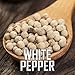 The Spice Lab Whole White Peppercorns – (12oz Bag) Whole White Pepper for Grinder Refill - Packed in USA - Non GMO Kosher - Perfect for Meat, Seafood, Soups, and Vegetables…