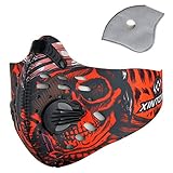 Pioneeryao Sport Dust Mask Cycling Running Outdoor Face Mask Starter Training Mask for Men and Women (Red)