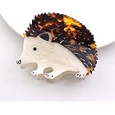 Autumn Hedgehog Shape Hair Claw Clip Glow in the Dark Animal Non-Slip Hair Accessories for Thin Medium Hair Women Girls