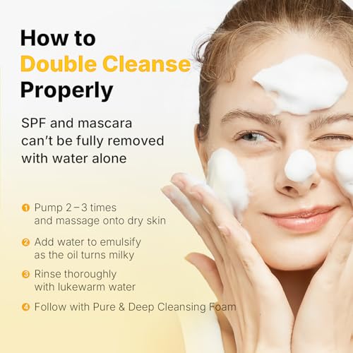 ma:nyo Pure Cleansing Oil Korean Facial Cleanser, Blackhead Melting, Daily Makeup Removal with Argan Oil, for Women Korean Skin care 6.7 fl oz (1 Pack)