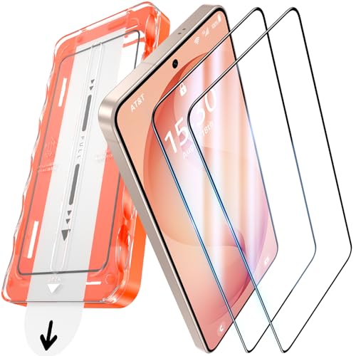 UniqueMe per Samsung Galaxy S26 Pellicola Protettiva - 2 Pezzi Pellicola Vetro Temperato per S26, Auto Guarigione, Rimozione Automatica Della Polvere, Installazione Facile e Veloce