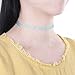 Jstyle 16PCS Tattoo Choker Necklaces for Women Stretch Elastic Choker Fashion Necklace Chain