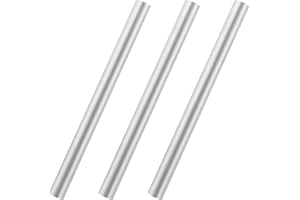 LOYORTY 3PCS 1 Inch Solid Round Aluminum Rod, 6061 Aluminum Round Bar, 13 inch Long Aluminum Round Stock for Industrial, DIY Craft, New Lathe Bar