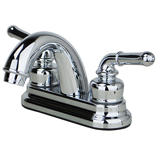 Builders Shoppe 2001CP/3220CP/4120CP RV Bathroom Faucet with Matching Hand Shower Combo Chrome Finish