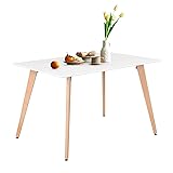 FurnitureR Minimalist Rectangle Dining Table with