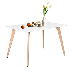 FurnitureR Minimalist Rectangle Dining Table with