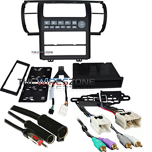 Metra 99-7604B Black Dash Kit for 03-04 Infiniti G35 + Harness + Antenna Adapter