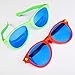 Sumind 4 Pieces Jumbo Sunglasses Plastic Glasses for Funny Christmas Party, Party Favors