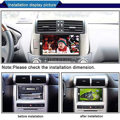 7 Inch Double Din Car Stereo Touchscreen Bluetooth Subwoofer Control in-Dash Car Receiver Audio Radio Video Player Mirrorlink/SD/USB/Aux-in/AM/FM