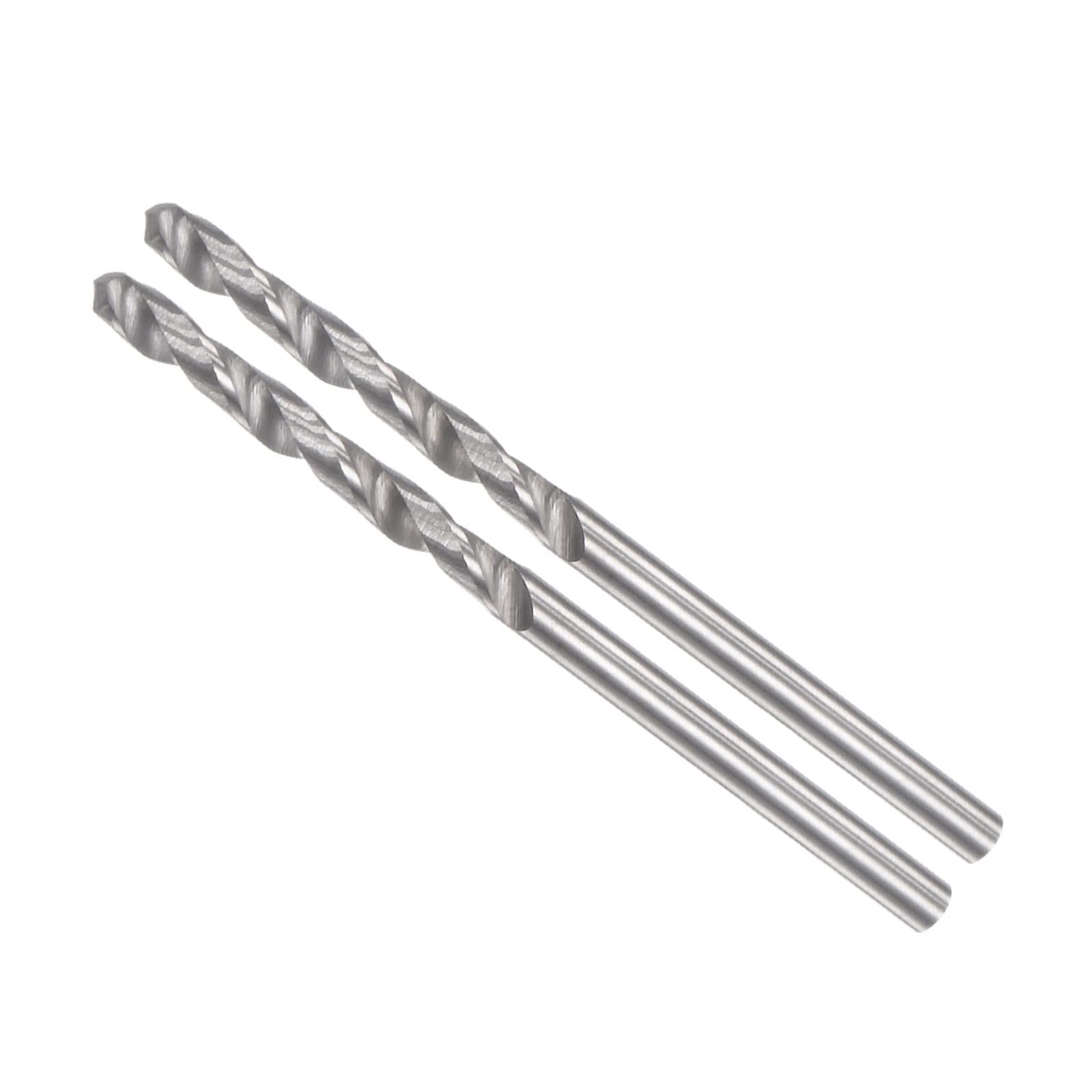 CoCud Solid Carbide Drill Bits, 2.2mm Diameter, YG6 (C2/K20) Tungsten Carbide Straight Shank Twist Drill Bits - (Applications: for Stainless Steel Alloy), 2-Pieces