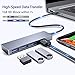 VANMASS Aluminum USB C Hub HDMI, 4 in 1 USB C Adapter, Type C to 4K HDMI Port, 60W Power Delivery, USB 3.0 Ports Compatible with MacBook, MacBook Pro/Mini, iMac, Surface, XPS and Others, Dark Gray